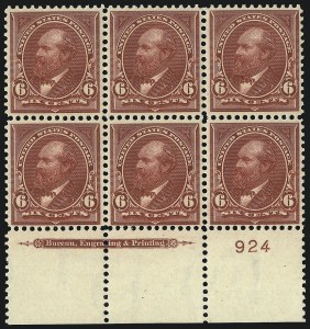 Sale 1084, Lot 3649, 1897-1903 Change of Colors Bureau Issue (Scott 279-284)
