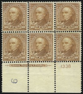 Sale 1084, Lot 3651, 1897-1903 Change of Colors Bureau Issue (Scott 279-284)