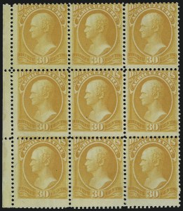 Sale 1085, Lot 4018, Agriculture Department (Scott O1-O9)