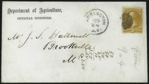 Sale 1085, Lot 4022, Agriculture Department (Scott O1-O9)