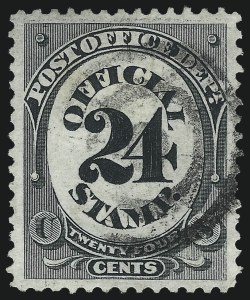 Sale Number 1085, Lot Number 4081, Post Office Department (Scott O47-O56)