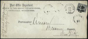 Sale 1085, Lot 4085, Post Office Department (Scott O47-O56)