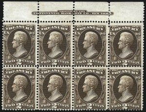 Sale 1085, Lot 4117, Treasury Department (Scott O72-O82)