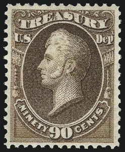 Sale 1085, Lot 4134, Treasury Department (Scott O72-O82)