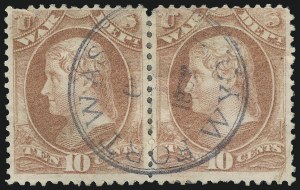 Sale 1085, Lot 4161, War Department (Scott O83-O93)