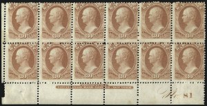 Sale 1085, Lot 4171, War Department (Scott O83-O93)