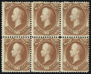 Sale 1085, Lot 4174, War Department (Scott O83-O93)