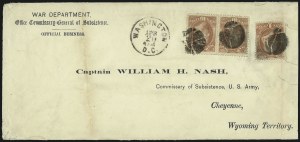 Sale 1085, Lot 4180, War Department (Scott O83-O93)