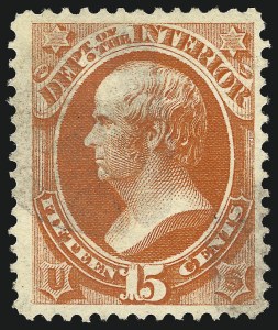 Sale 1085, Lot 4197, 1875 American Bank Note Co. Printing on Soft Paper (Scott O94-O117)