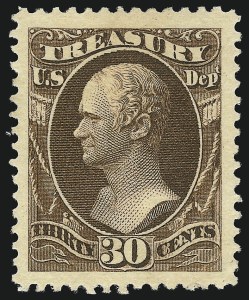 Sale 1085, Lot 4204, 1875 American Bank Note Co. Printing on Soft Paper (Scott O94-O117)