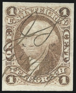 Sale 1089, Lot 208, First Issue Imperforate, 1c-$1.90