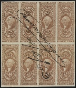 Sale 1089, Lot 337, First Issue Blocks and Record-Size Multiples, Imperforate, 1c-60c