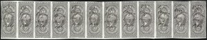 Sale 1089, Lot 341, First Issue Blocks and Record-Size Multiples, Imperforate, 1c-60c