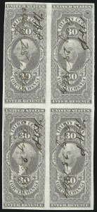 Sale 1089, Lot 342, First Issue Blocks and Record-Size Multiples, Imperforate, 1c-60c