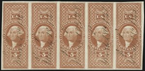 Sale 1089, Lot 369, First Issue Blocks and Record-Size Multiples, Imperforate, $1.00-$200.00