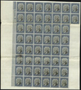 Sale 1089, Lot 491, Second Issue Blocks and Largest Recorded Multiples