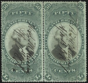 Sale 1089, Lot 546, Proprietary Issues, Violet and Green Papers