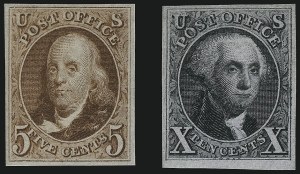 Sale 1090, Lot 1121, 1847 Issue & 1875 Reproduction of 1847 Issue (Scott 1-4)