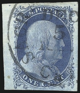 Sale 1090, Lot 1130, 1851-56 Issue (Scott 6-17)