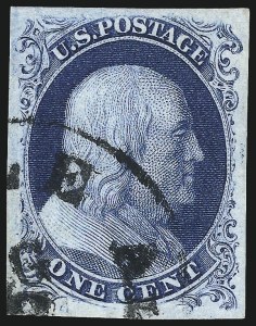 Sale Number 1090, Lot Number 1133, 1851-56 Issue (Scott 6-17) Sale Number 1090, Lot Number 1133, 1851-56 Issue (Scott 6-17)