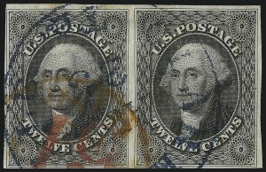 Sale 1090, Lot 1145, 1851-56 Issue (Scott 6-17)
