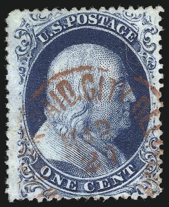 Sale 1090, Lot 1154, 1857-60 Issue (Scott 18-39)