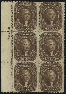 Sale 1090, Lot 1163, 1857-60 Issue (Scott 18-39)