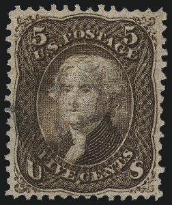 Sale 1090, Lot 1231, 1867-68 Grilled Issue (Scott 79-101)