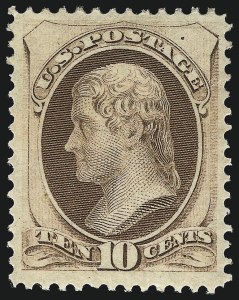 Sale 1090, Lot 1317, 1870-71 National Bank Note Co. Issues (Scott 134-155), 10c Brown (150) Sale 1090, Lot 1317, 1870-71 National Bank Note Co. Issues (Scott 134-155)