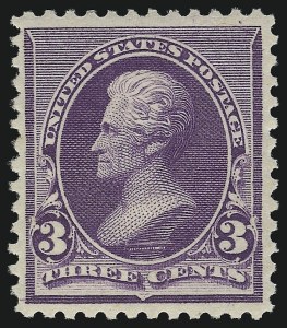 Sale 1090, Lot 1374, 1890-93 Issue (Scott 219-229), 3c Purple (221) Sale 1090, Lot 1374, 1890-93 Issue (Scott 219-229)