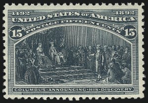 Sale 1090, Lot 1391, 1893 Columbian Issue (Scott 230-245)