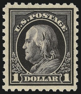 Sale 1090, Lot 1528, 1912-15 Washington-Franklin Issues (Scott 405-461)