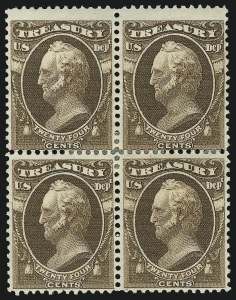 Sale 1090, Lot 1674, Offices in China, Officials, 24c Treasury (O80) Sale 1090, Lot 1674, Offices in China, Officials
