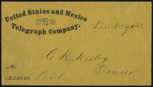 Sale 1090, Lot 1851, Telegraph Covers