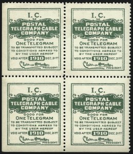 Sale 1090, Lot 1918, Telegraph Company Stamps, cont.