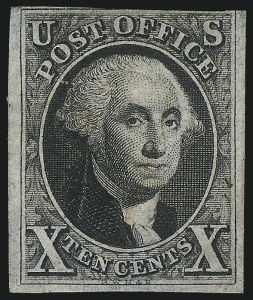 Sale 1092, Lot 1004, 1847 Issue and 1875 Reproduction (Scott 1-4)