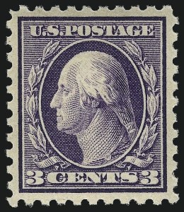 Sale 1092, Lot 1334, 1916-20 Issues (Scott 462-550), 3c Violet (464) Sale 1092, Lot 1334, 1916-20 Issues (Scott 462-550)
