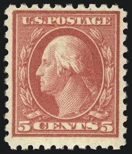 Sale 1092, Lot 1337, 1916-20 Issues (Scott 462-550), 5c Carmine, Error (467) Sale 1092, Lot 1337, 1916-20 Issues (Scott 462-550)