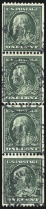 Sale 1093, Lot 111, 1908-10 Washington-Franklin Coils (Scott 348-356)