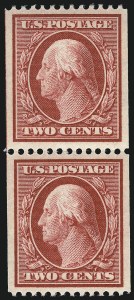 Sale Number 1093, Lot Number 113, 1908-10 Washington-Franklin Coils (Scott 348-356) Sale Number 1093, Lot Number 113, 1908-10 Washington-Franklin Coils (Scott 348-356)