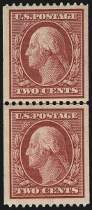 Sale 1093, Lot 114, 1908-10 Washington-Franklin Coils (Scott 348-356)