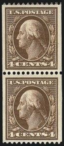Sale 1093, Lot 116, 1908-10 Washington-Franklin Coils (Scott 348-356)