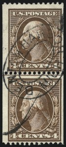 Sale 1093, Lot 121, 1908-10 Washington-Franklin Coils (Scott 348-356)