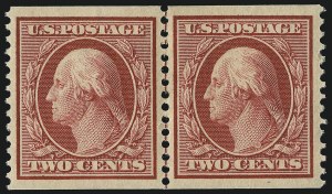 Sale Number 1093, Lot Number 130, 1908-10 Washington-Franklin Coils (Scott 348-356) Sale Number 1093, Lot Number 130, 1908-10 Washington-Franklin Coils (Scott 348-356)