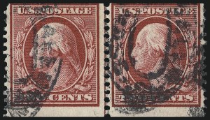 Sale 1093, Lot 134, 1908-10 Washington-Franklin Coils (Scott 348-356)