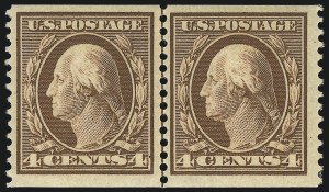 Sale 1093, Lot 138, 1908-10 Washington-Franklin Coils (Scott 348-356)