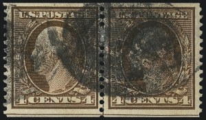 Sale 1093, Lot 140, 1908-10 Washington-Franklin Coils (Scott 348-356)