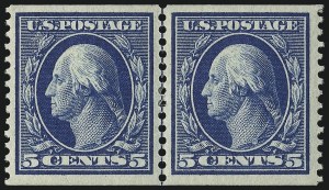 Sale 1093, Lot 141, 1908-10 Washington-Franklin Coils (Scott 348-356)