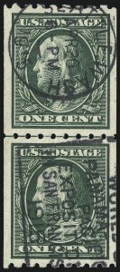 Sale 1093, Lot 216, 1910-13 Coils (Scott 384-396)