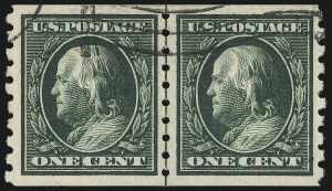Sale 1093, Lot 220, 1910-13 Coils (Scott 384-396)